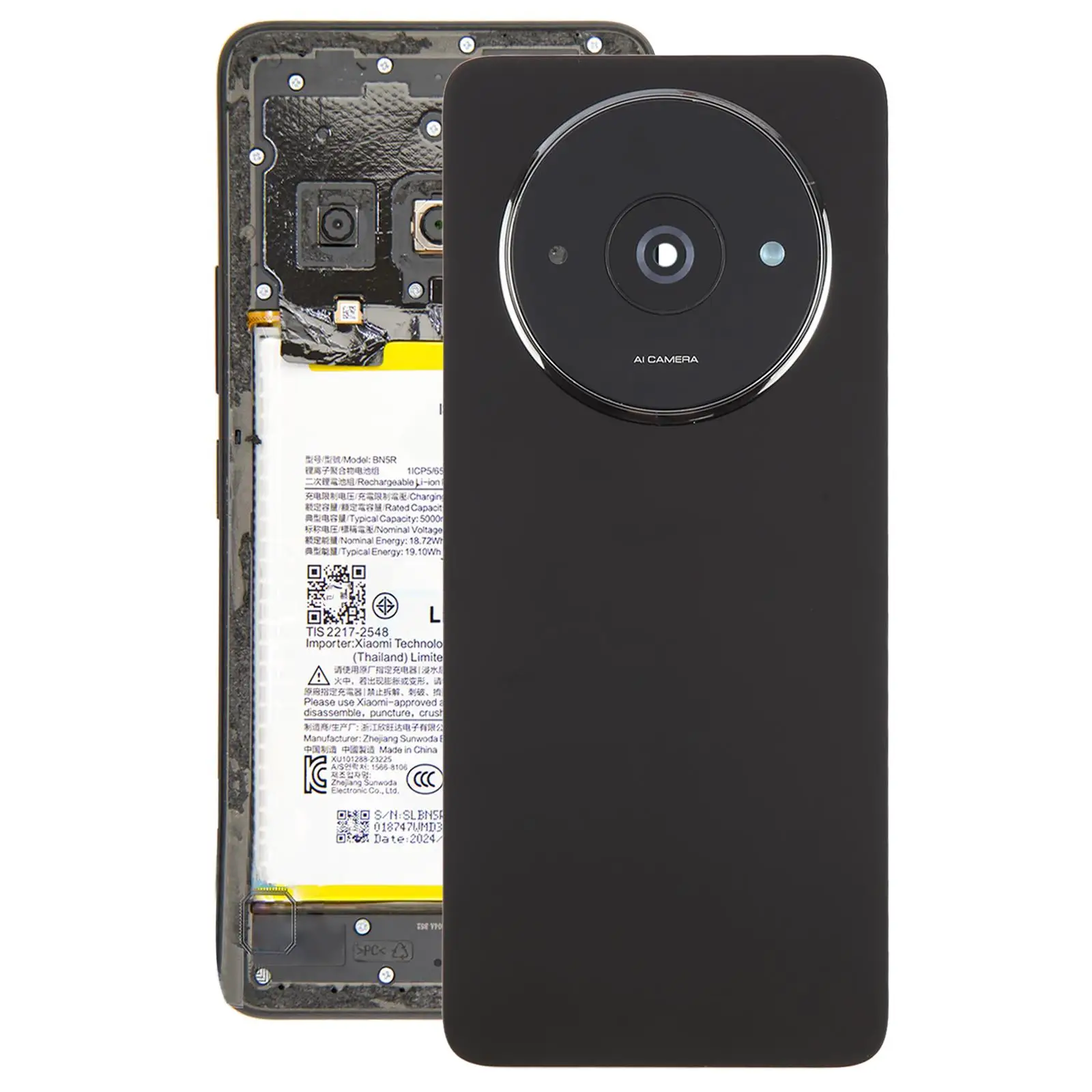 

OEM Back Cover for Xiaomi Redmi A3 4G with Camera Lens Cover Phone Parts Rear Housing Case Replacement
