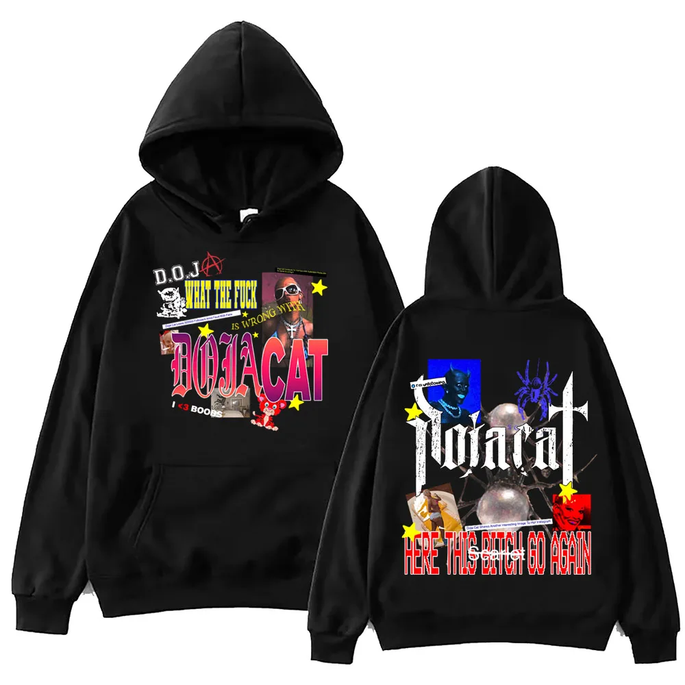 

Doja Cat The Scarlet Tour 2024 Hoodie Harajuku Hip Hop Pullover Tops Popular Music Sweatshirt Fans Gift