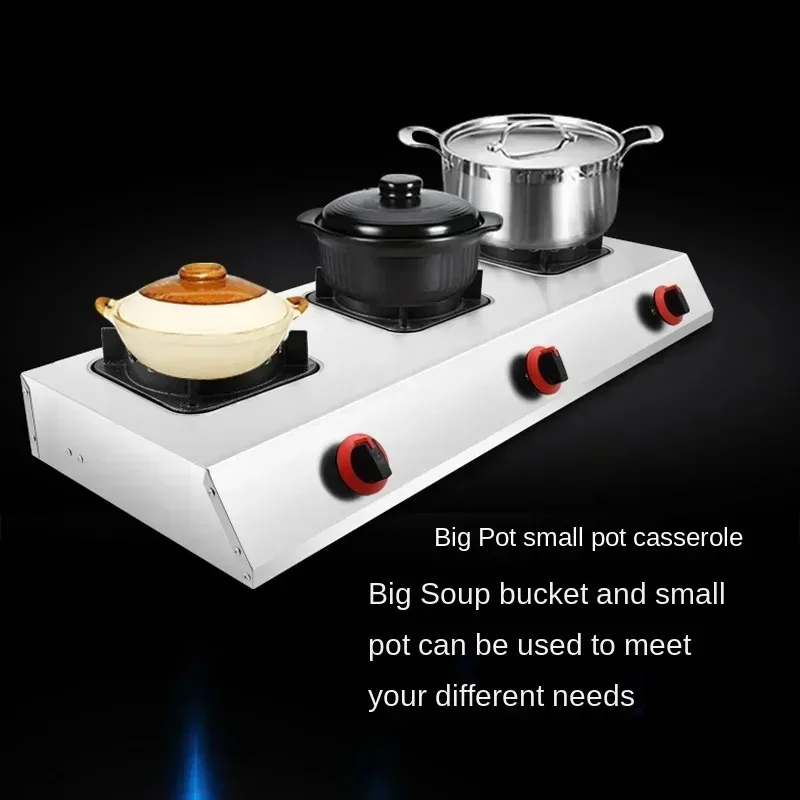 Portable 220V LPG Gas Stove 4 Burner Heavy Duty High Pressure Sand Cooker Commercial Home