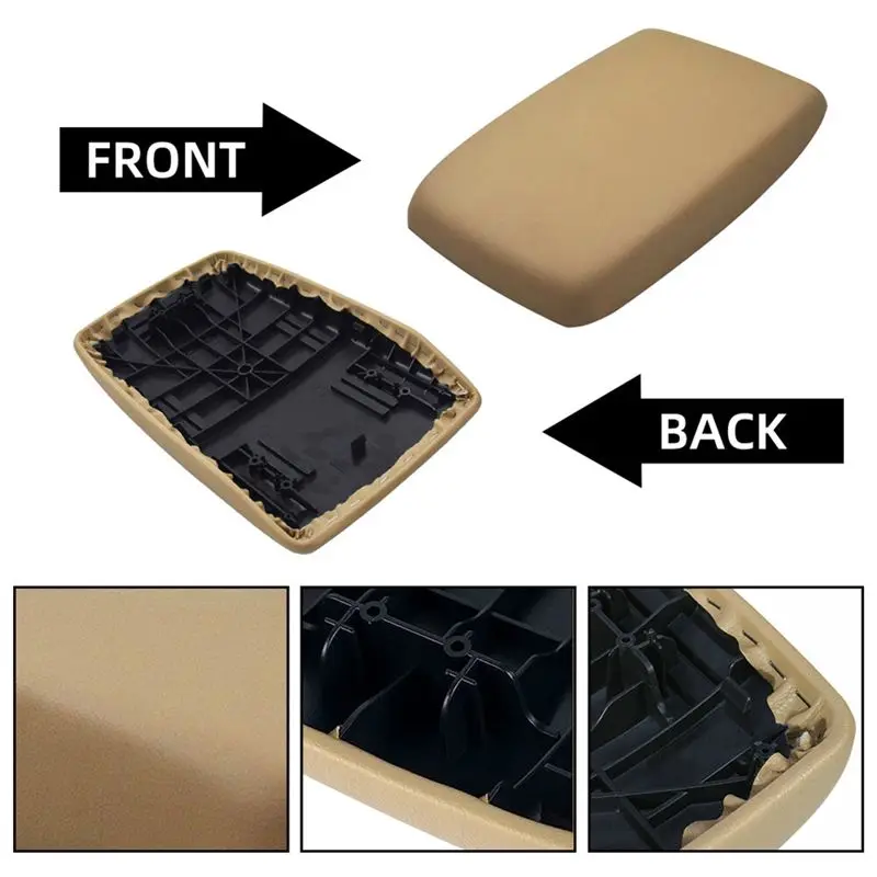 Armrest Lid Cover For Toyota Highlander 2008-2013 Center Console Without Base- Parts Included 58905-0E040-B0, 58905-0E040-E0-M54