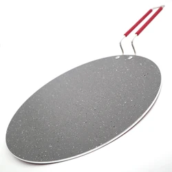 Master Star-Japanese Style Round Flat Crepe Pans, Non-Stick, Italy Designer Stainless Steel Handle, Gas Cooker, Cookware