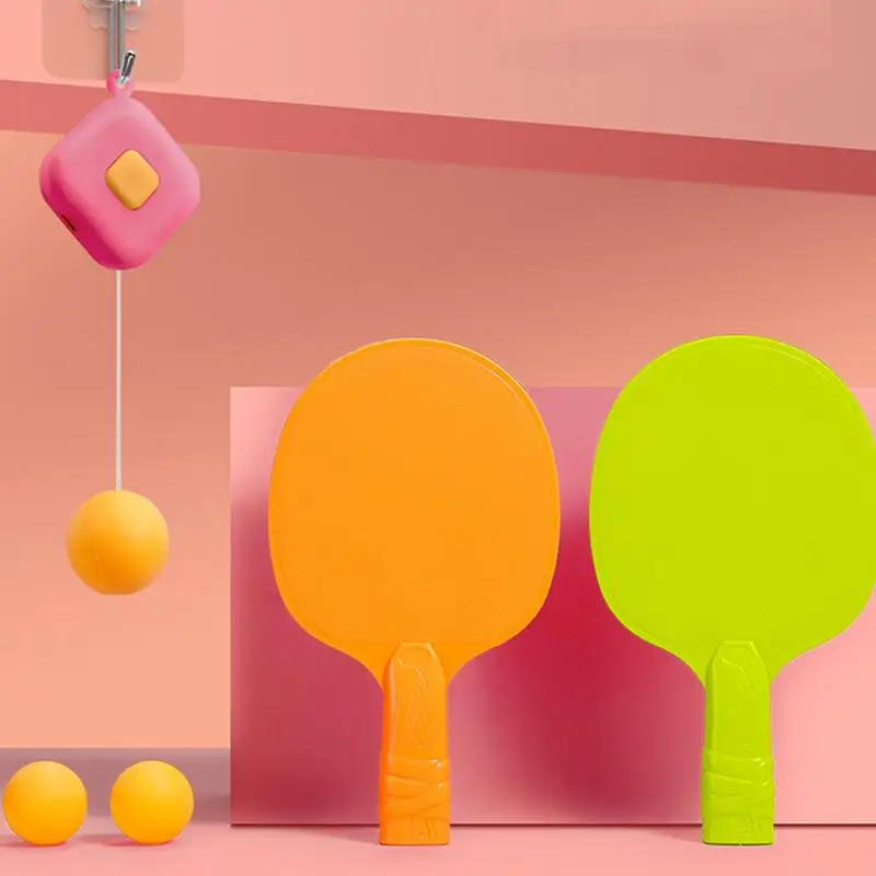 Deur Pong Spel Voor Kinderen Schorsing Indoor Tafeltennis Oefentrainer Tafeltennis Exerciser Vierkante Tafeltennis Trainer Voor