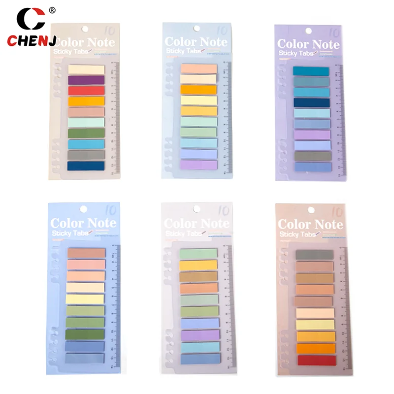 200 Blatt bunte Morandi Sticky Tabs Haft notizen Tabs Lesezeichen Haft notizen Notizblock Kawaii Briefpapier Schule Bürobedarf