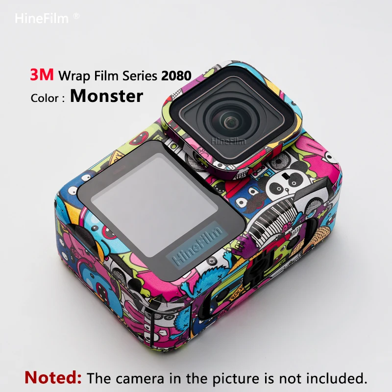 Hinefilm Skin für Go Pro 13 Aufkleber Skin Hero 13 Protector Hero 13 Kamera Skin Gopro 13 Action Cam Aufkleber Wrap Cover für GOPRO 13