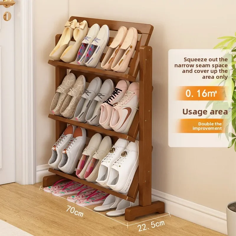 Internet celebrity Narrow slit shoe rack multi-layer small apartment door simple new large capacity shoe rack bookshelf