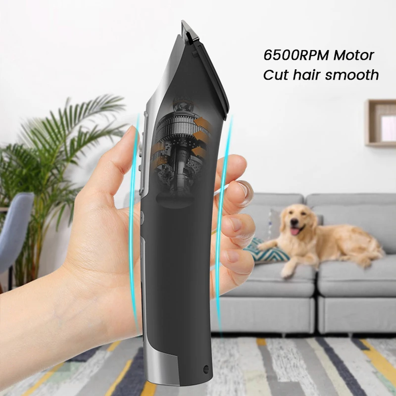 High Power Smart Dog Clippers Grooming Trimmer Pet Haircut Machine for Dogs Grooming Cutter Rechargeable Detachable Blade gallery 4