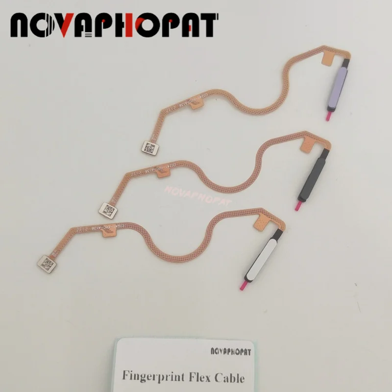Sensor de Huella Digital para Tecno Spark 8p KG7 KG7H KG7n, Escáner de Huella Digital, Botón de Encendido/Apagado, Botón de Inicio, Cable Flexible de Desbloqueo