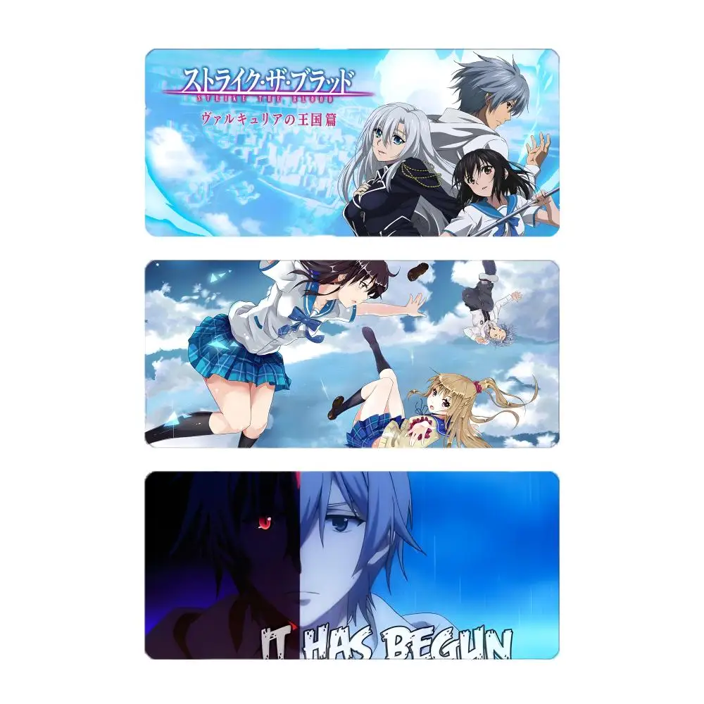 Cool Action Anime S-Strike the Blood Mouse Pad Large Gaming Mousepad with Stitched Edges Thickened Desk Mat PC