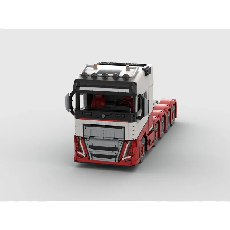 

MOC-228030FH16 10X4 Трактор (красный) Грузовик Строительные блоки Модель 3652ДеталиMOC Творческие строительные блоки для мальчиков и детей на день рождения Игрушки Подарки