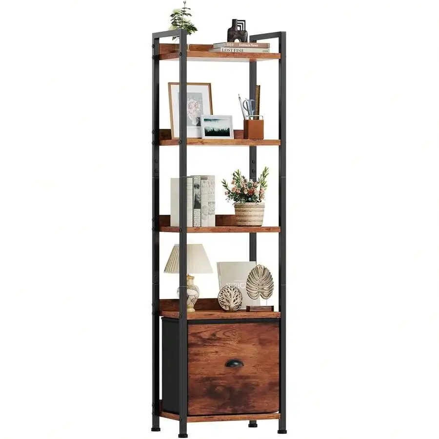 4/5 Tiers Bookshelf, Classically Modern Book Shelf, Book Rack, Storage Rack Shelves In Living Room/Home/Office, Books Holder Org