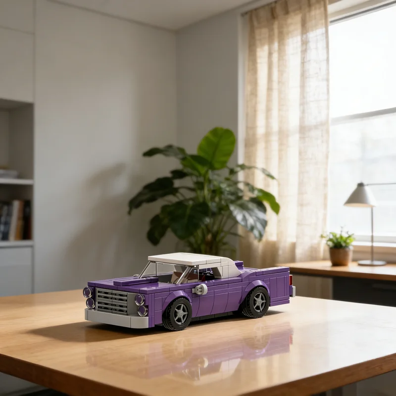 

265 деталей MOC Ford Galaxie, модель City Champions с шириной 8 шипов, строительные блоки, конструктор, рождественский подарок, игрушка, креативная идея для самостоятельной сборки