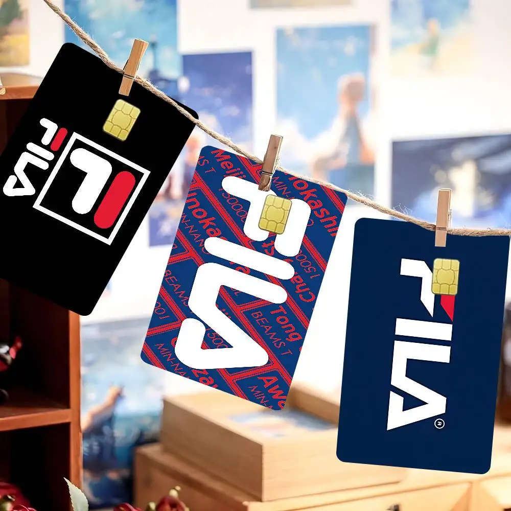 Pellicola Adesiva Decorativa con Logo F-FILA-A, Design Anime Cartoon Orso, per Carte di Credito e Debito