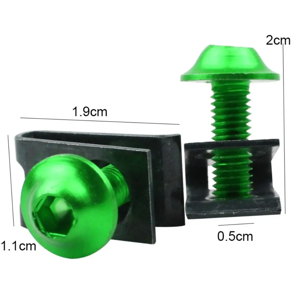 10PCS Multi-Color Fastener Clips Aluminium Motorcycle Fairing Bolts M5 Screws & Nuts Spire Speed Motobike Accessories