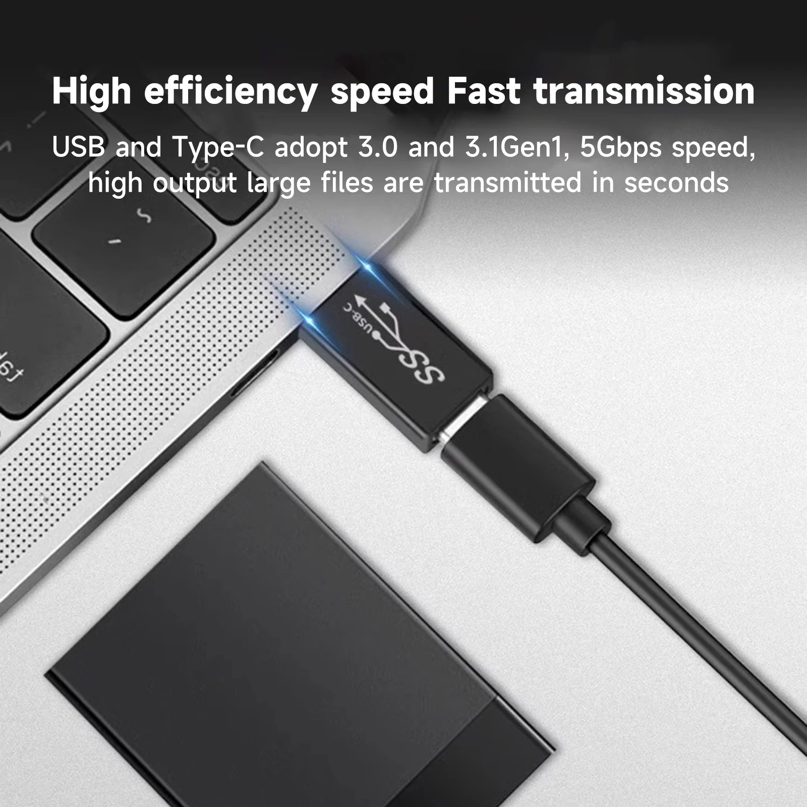 8 قطعة العالمي USB 3.0 OTG نوع C محول USB C ذكر إلى USB-A ذكر أنثى محول للهواتف الذكية أندرويد هاتف لوحي