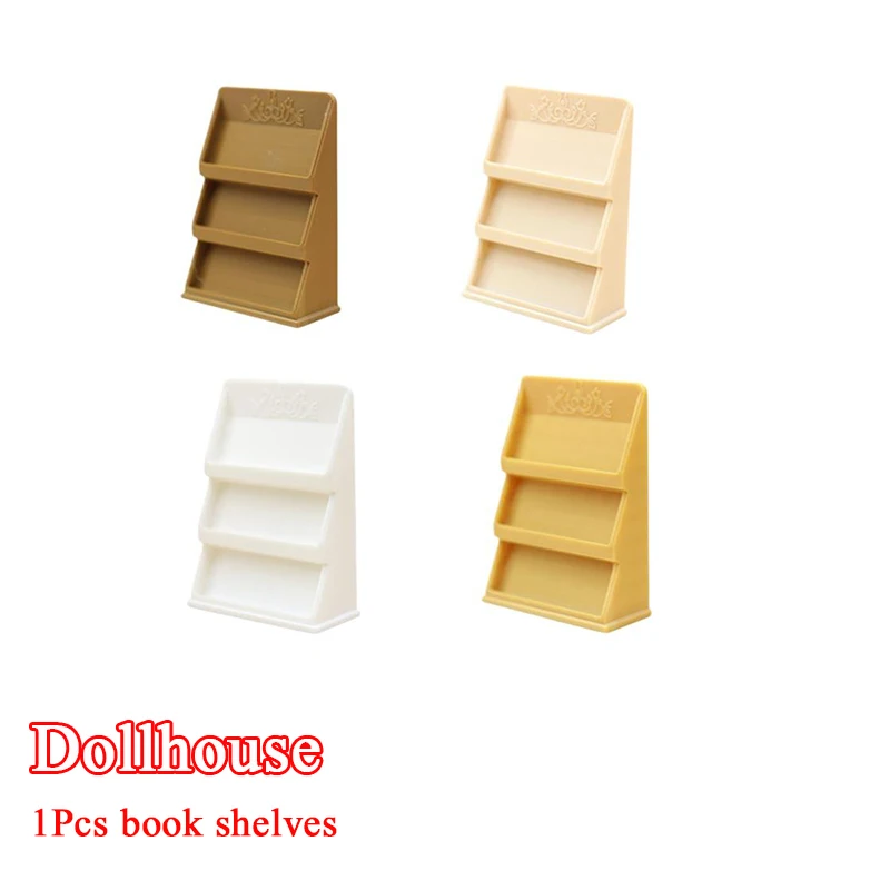 

1/12 Dollhouse Mini Book Shelves Display Rack Model Dollhouse Study Furniture Decoration Doll House Micro Scene Ornament