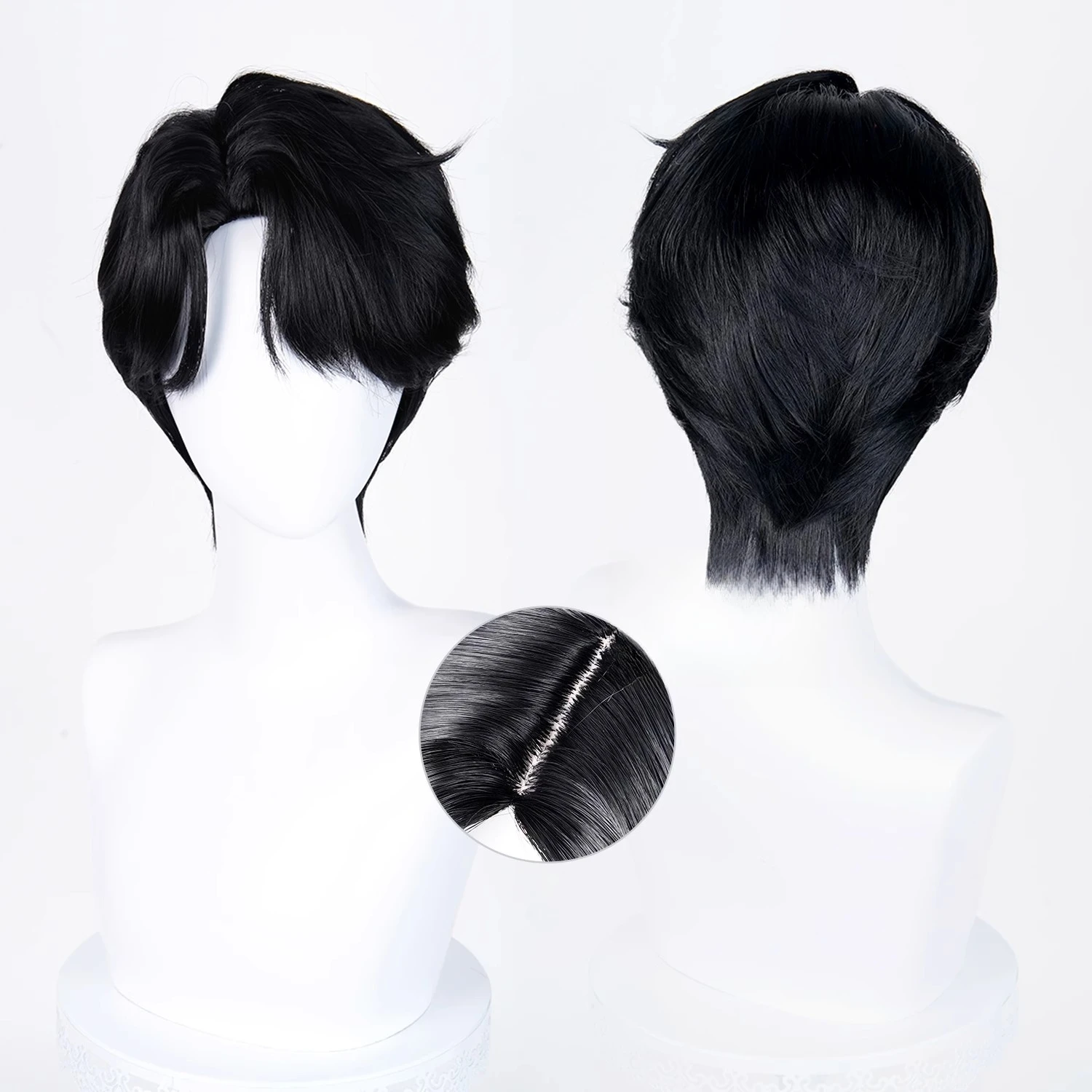 อะนิเมะK-POP Saja Boys Jinuคอสเพลย์วิกผมชายหญิงคริสต์มาสฮาโลวีนParty Wigs