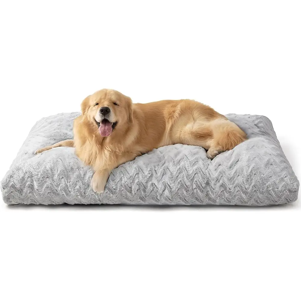 

Washable XL Dog Bed or Crate 41x27 Inch, Reversible Kennel Pad or Extra Large Dogs Weight Up to 75 lbs, Plush and Comy Pet Sleng