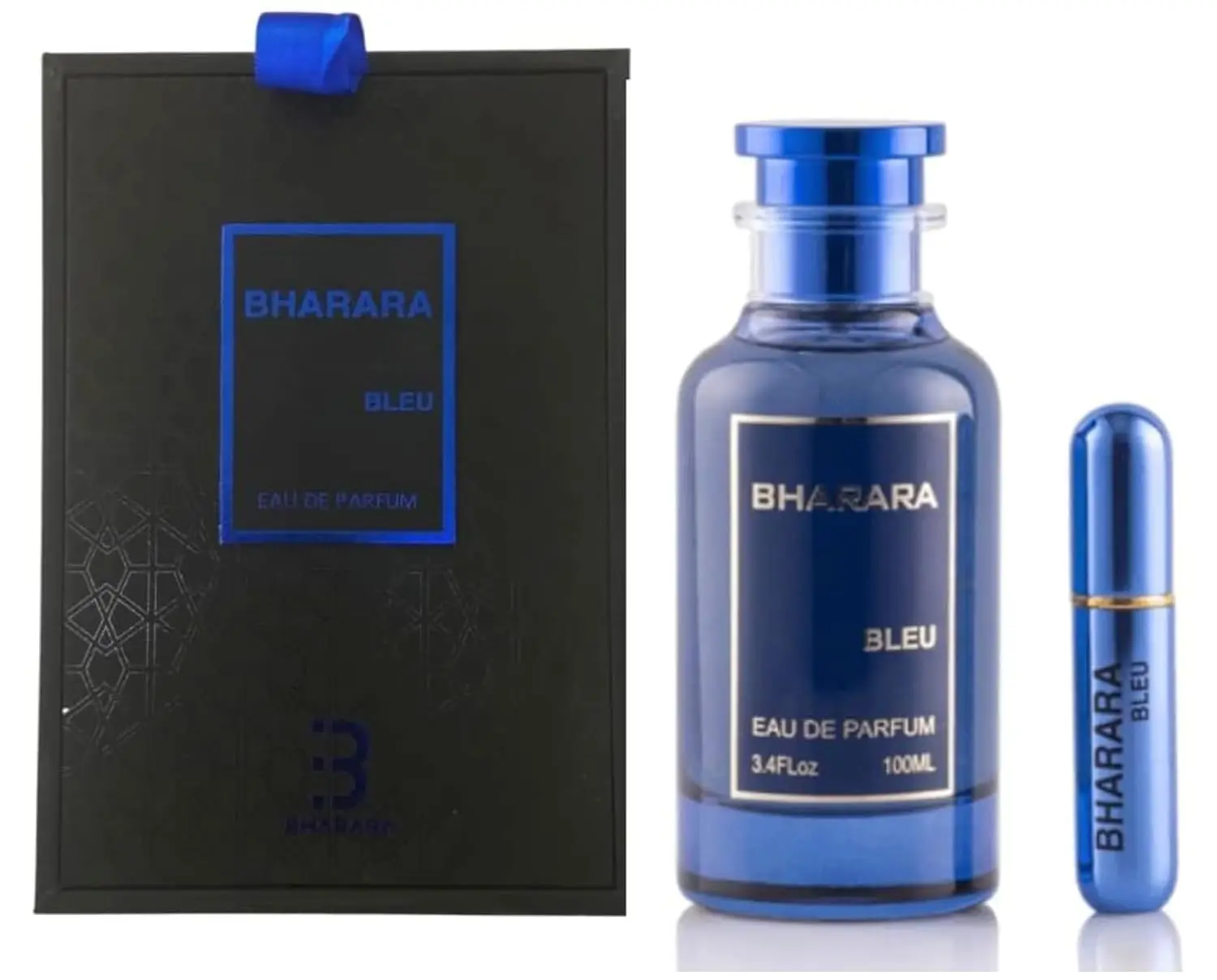 Bharara Bleu Pour Homme Eau de Parfum für Männer 3,4 Unzen / 100 ml – Fresh Citrus Woody Long Lasting Cologne, luxuriöses männliches Geschenk
