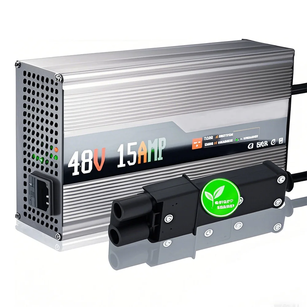 Substituição do carregador de bateria de chumbo-ácido do carrinho de golfe de 48 volts 15 ampères para carrinhos de golfe 48v 15a yamaha g19-g22 com estilo barril