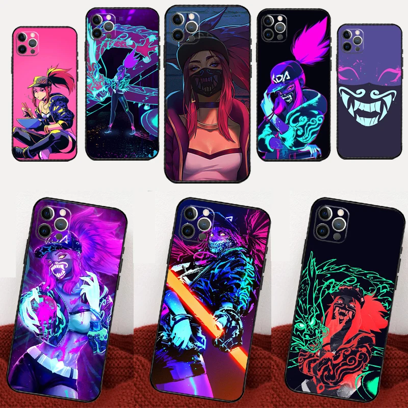 Game Hero Akali Phone Case For iPhone 16 15 13 11 12 14 Pro Max Mini XR X XS Max 6S Plus Cover