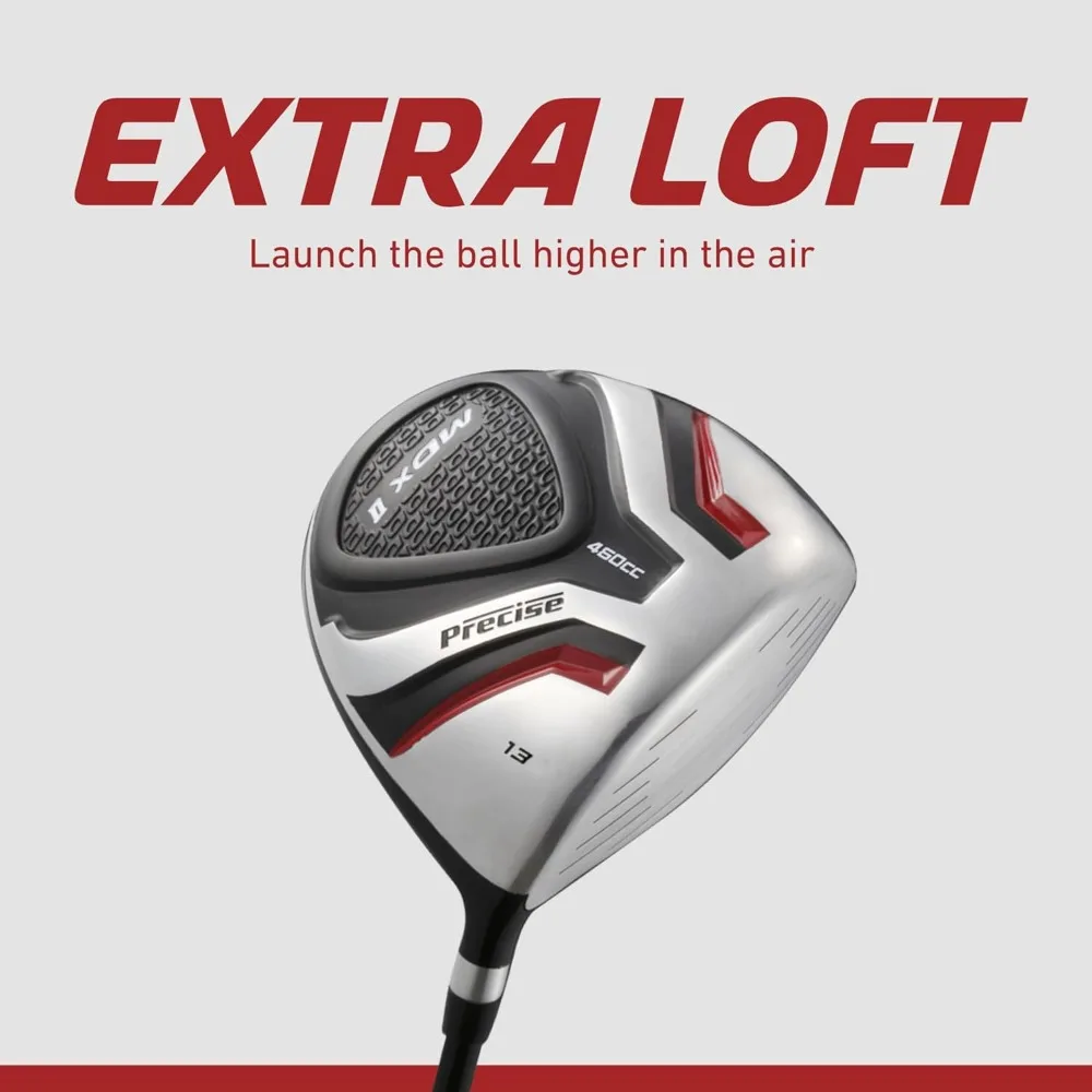 Complete Teen Golf Club Set for Ages 13–16 – Includes Titanium Driver, Stainless Steel Hybrid, 7–PW Irons, Putter