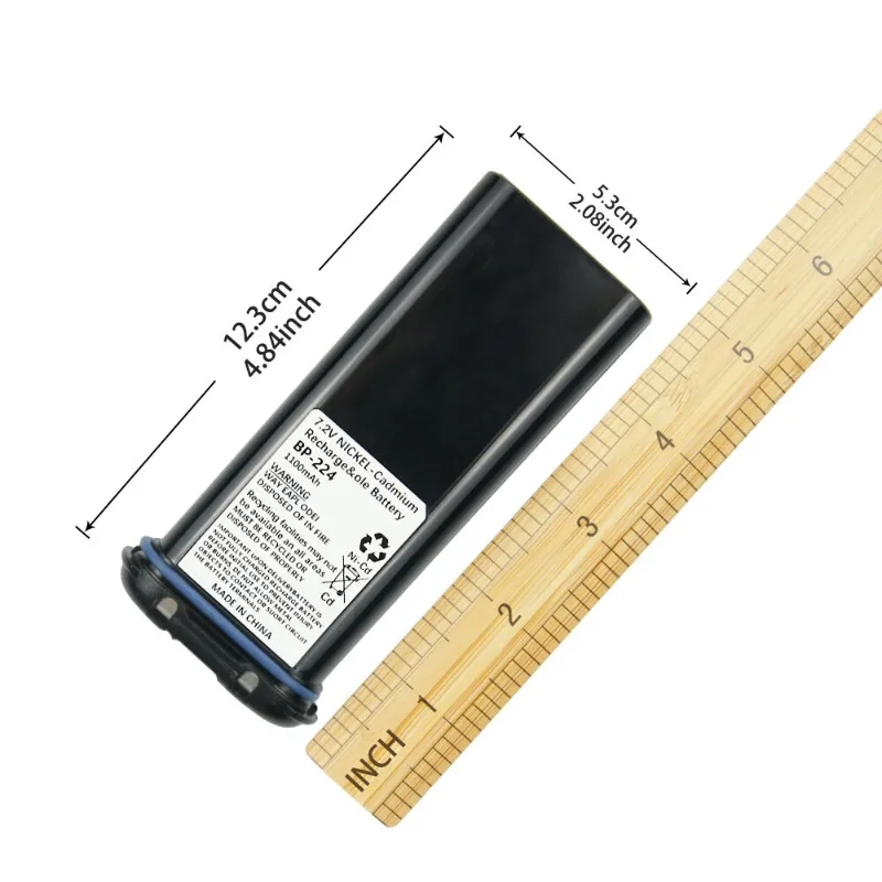 Replacement battery BP-224 7.2V 1100mAh for IC-M2A IC-M2 IC-GM1600 IC-M32 IC-M31 Lithium Battery for Walkie-Talkie