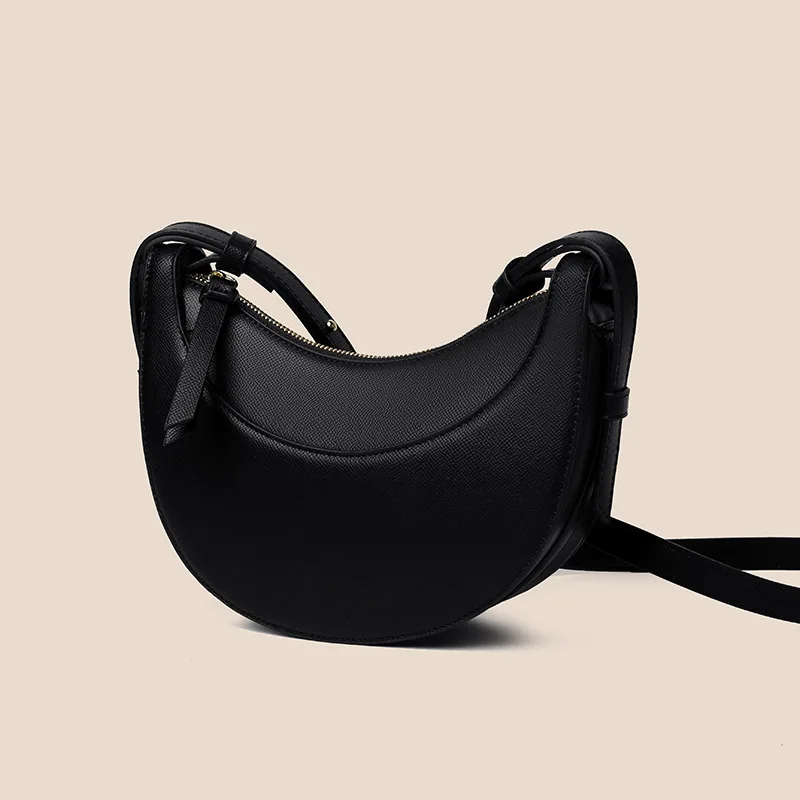 

2025 New Versatile Casual Crescent Bag Saddle Bag Fashion Foreign Style Shoulder Bag Large Capacity Messenger Bag