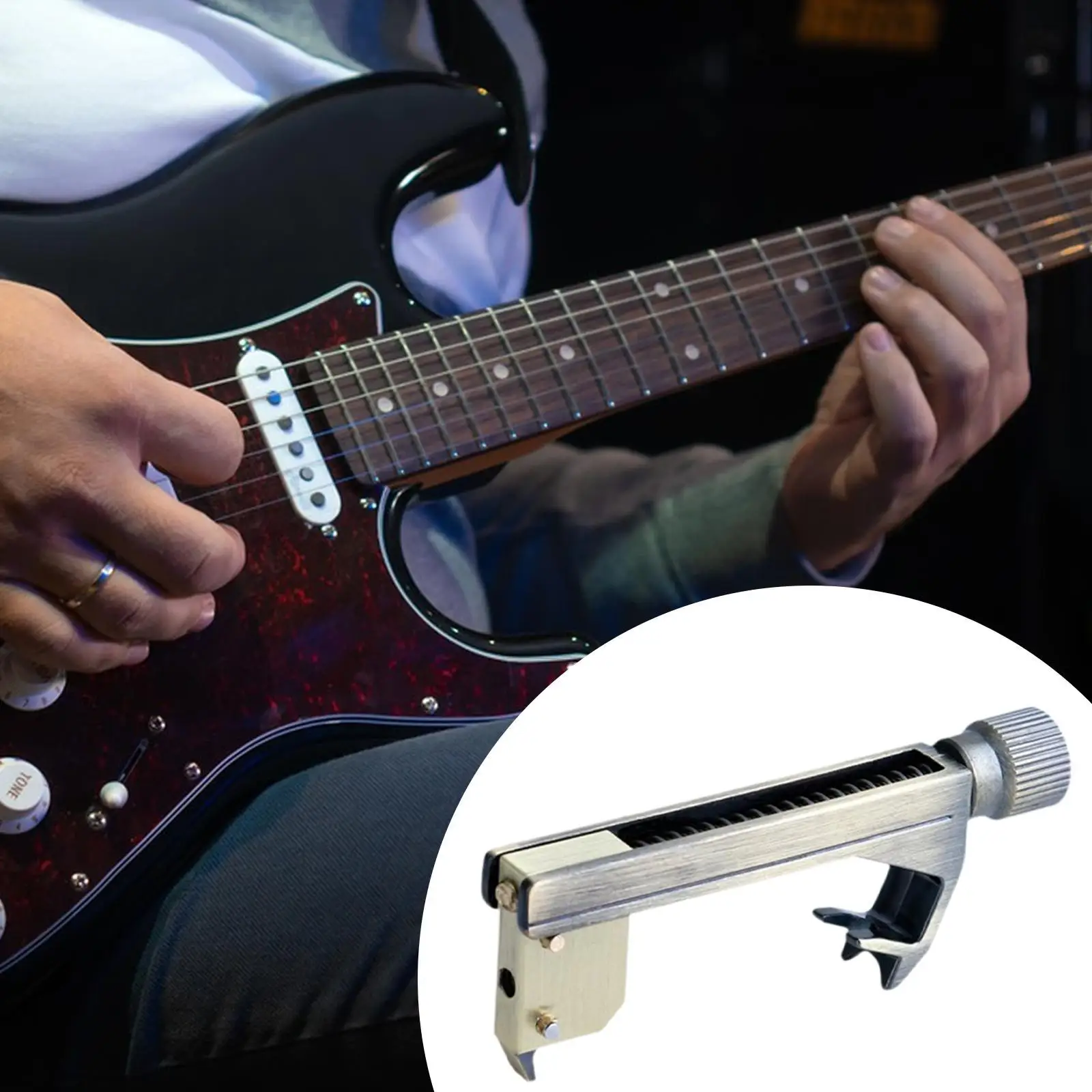 Portable Guitar Tone Calibrator Lightweight Octave Tuning Vibrato Tool for Electric Guitar Repair and Maintenance