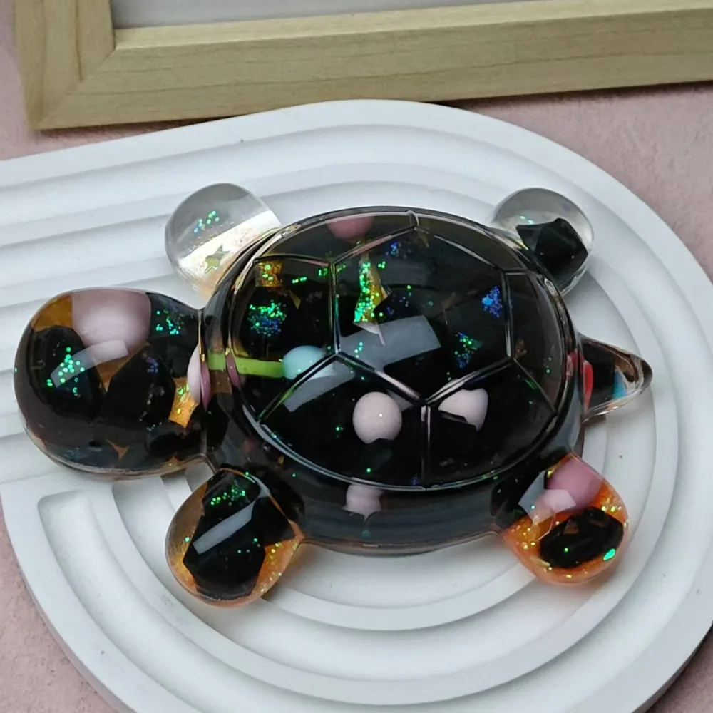 

Flash Flowing Sand Candy Color Turtle Dolls Fruits Cute Cartoon Turtle Toy Kawaii Miniature Tortoise Statue