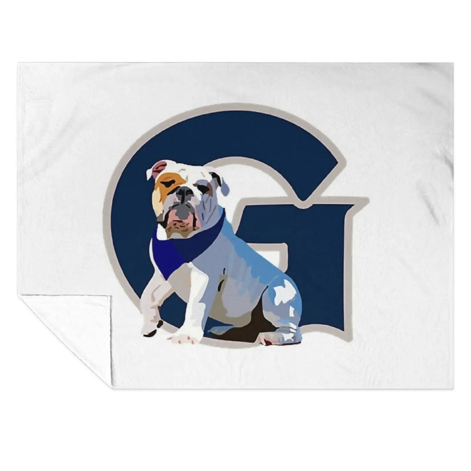 

Georgetown Bulldog Throw Blanket christmas decoration Bed linens anime Plush Blankets