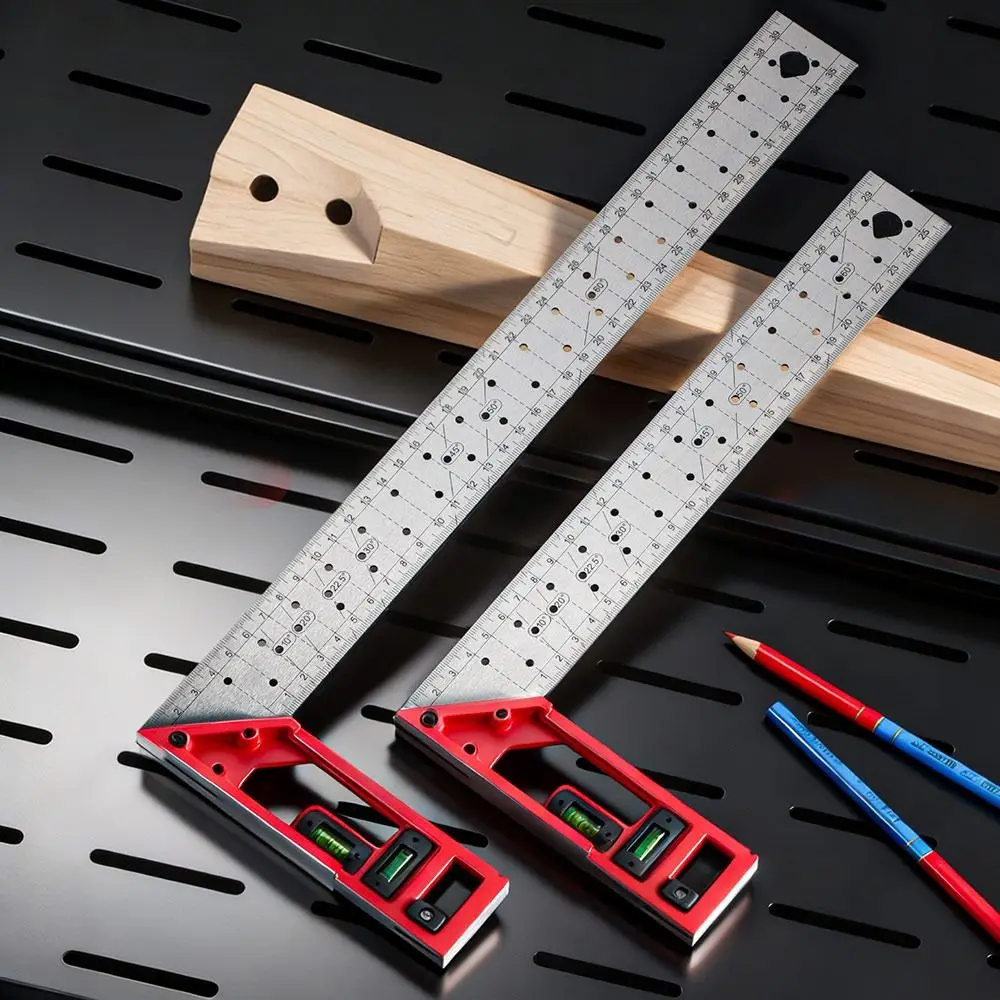 Quick-positioning Woodworking Angle Ruler High-precision Stainless Steel Right Angle Ruler Multi-angle L-shaped Measuring Ruler
