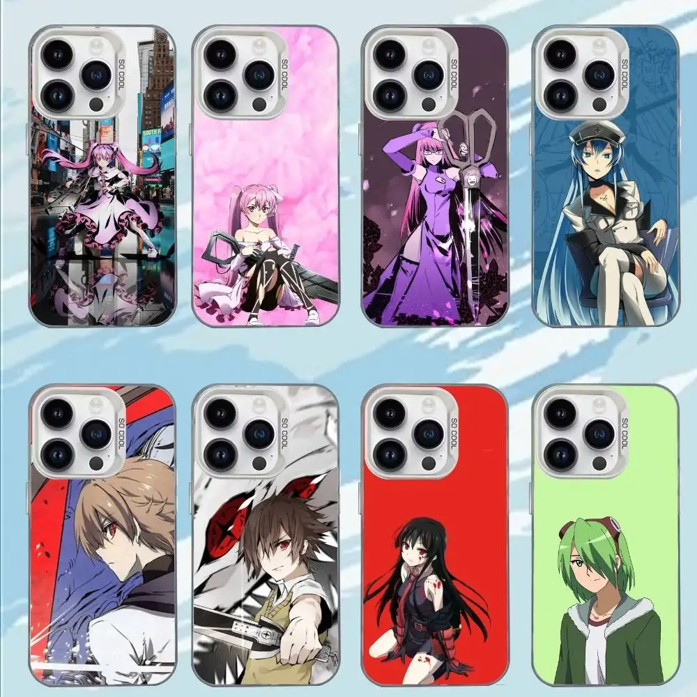 Coque de téléphone Anime a-akame ga Kill-l, étui antichoc mat blanc bonbon pour iPhone 17,16,15,14,13,12,11,Mini,Pro,E,MAX