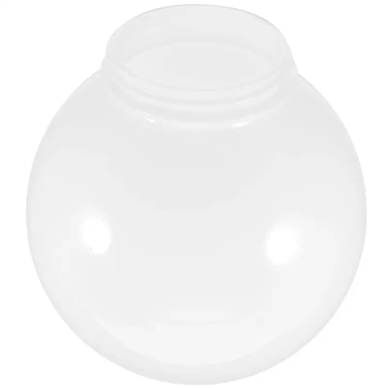 Light Bulb Lamp Shade Replacement Acrylic Light Bulb Shade Spherical Lamp Post Light Bulb 10Cm Base Round Lampshade