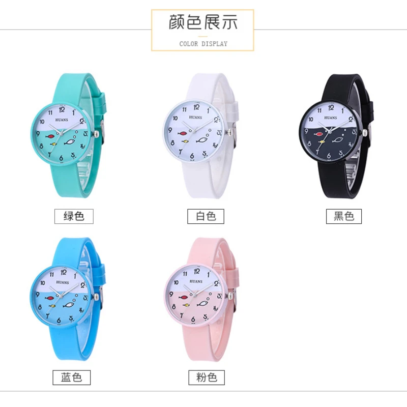 2025 Fashion Simple Women for Kids Girls Boys Gifts Silicone Strap Student Children Analog Quartz Wrist Watches Reloj Niño