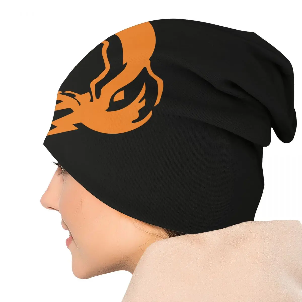 Metal Gear Solid Fox Logo Skullies Beanies Caps Unisex Winter Warm Knit Hat Cool Adult Video Game Bonnet Hats Outdoor Ski Cap