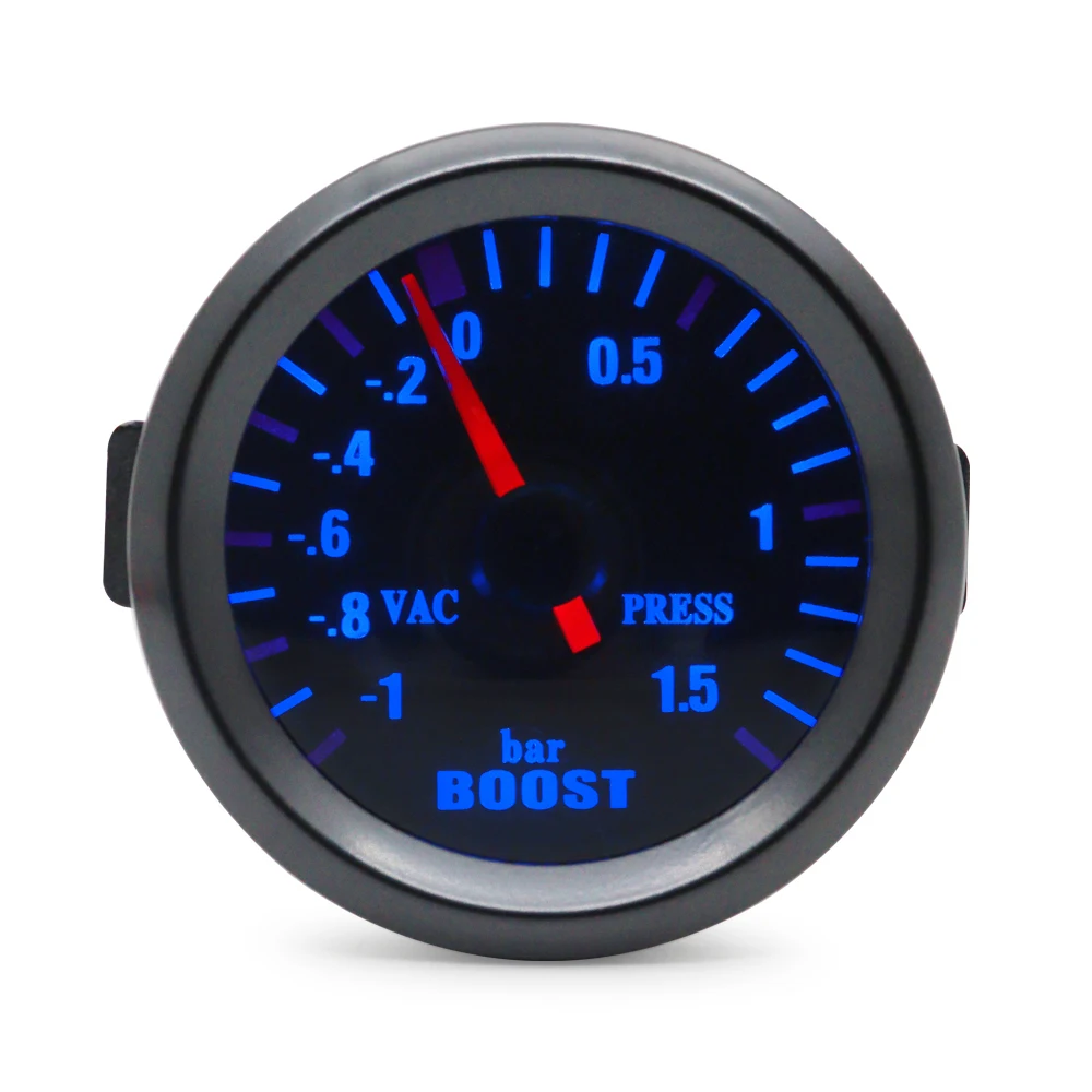 52 mm Boost/Vakuum/Wassertemperatur/Öltemperatur/Ölpresse/Spannung/Drehzahlmesser/Luft-Kraftstoff-Verhältnis/EGT-Messgerät, analoge blaue LED + 52 mm Messgeräte – Detail 4