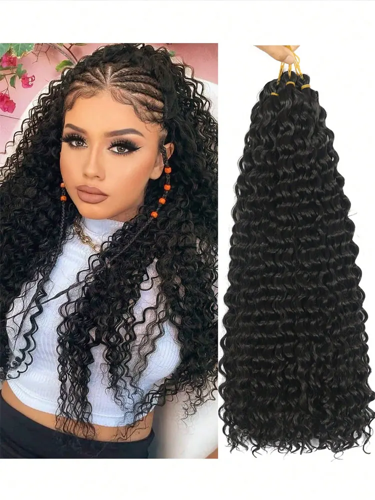 110 جرام 28 بوصة شعر بوهو مجعد للتضفير بدون عقدة 12A اللون الطبيعي موجة عميقة السائبة البوهيمي 2 حزم/حزمة 100% شعر بشري