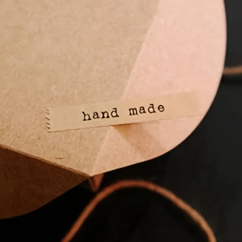 Handmade Hand Wrapped Sealing Sticker, Kraft Sticker Baking DIY Gift Box Stickers Scrapbooking