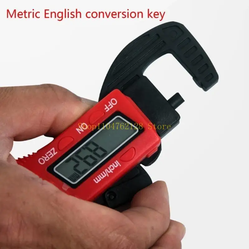 LCD Digital Micrometer Professional Horizontal Electronic Thickness Measuring Tools 0-12.7mm Resolution Thickness,New Year Gift