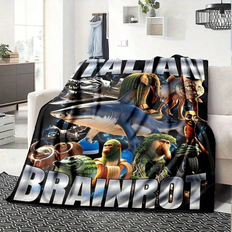 إيطاليا BRAINROT شعبية الإنترنت المشاهير AI الرعب مضحك نمط لينة شفة بطانية العمل لعبة القراءة الركبة الحرس أربعة الموسم ث