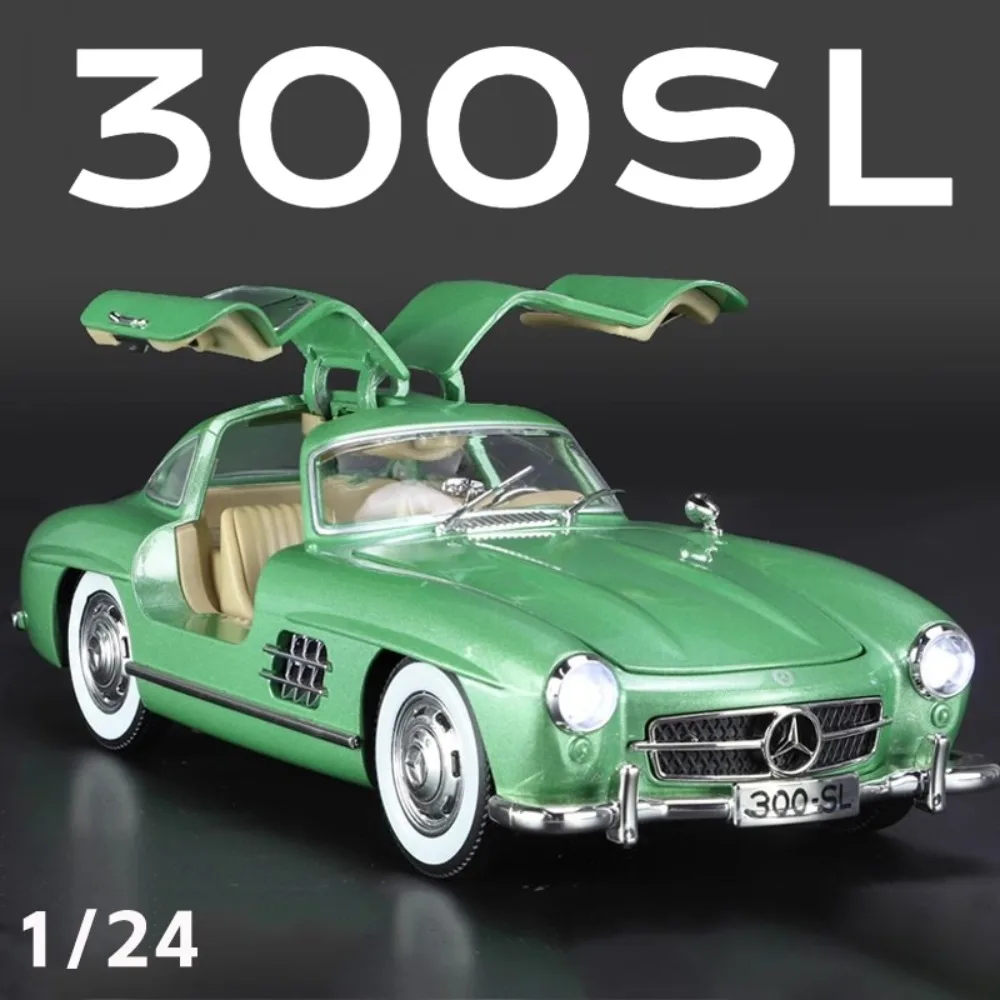 1:24 Skala 300SL GLE350 Zabawkowy model samochodu sportowego Światło muzyczne Otwarte drzwi Wyciągane modele pojazdów terenowych Ozdoba dla dzieci Prezenty