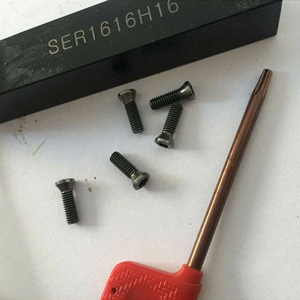 10 buah M2.5 M3.5 Torx sekrup kepala soket Torx untuk menggantikan sisipan karbida mesin bubut CNC alat untuk mengganti sisipan karbida