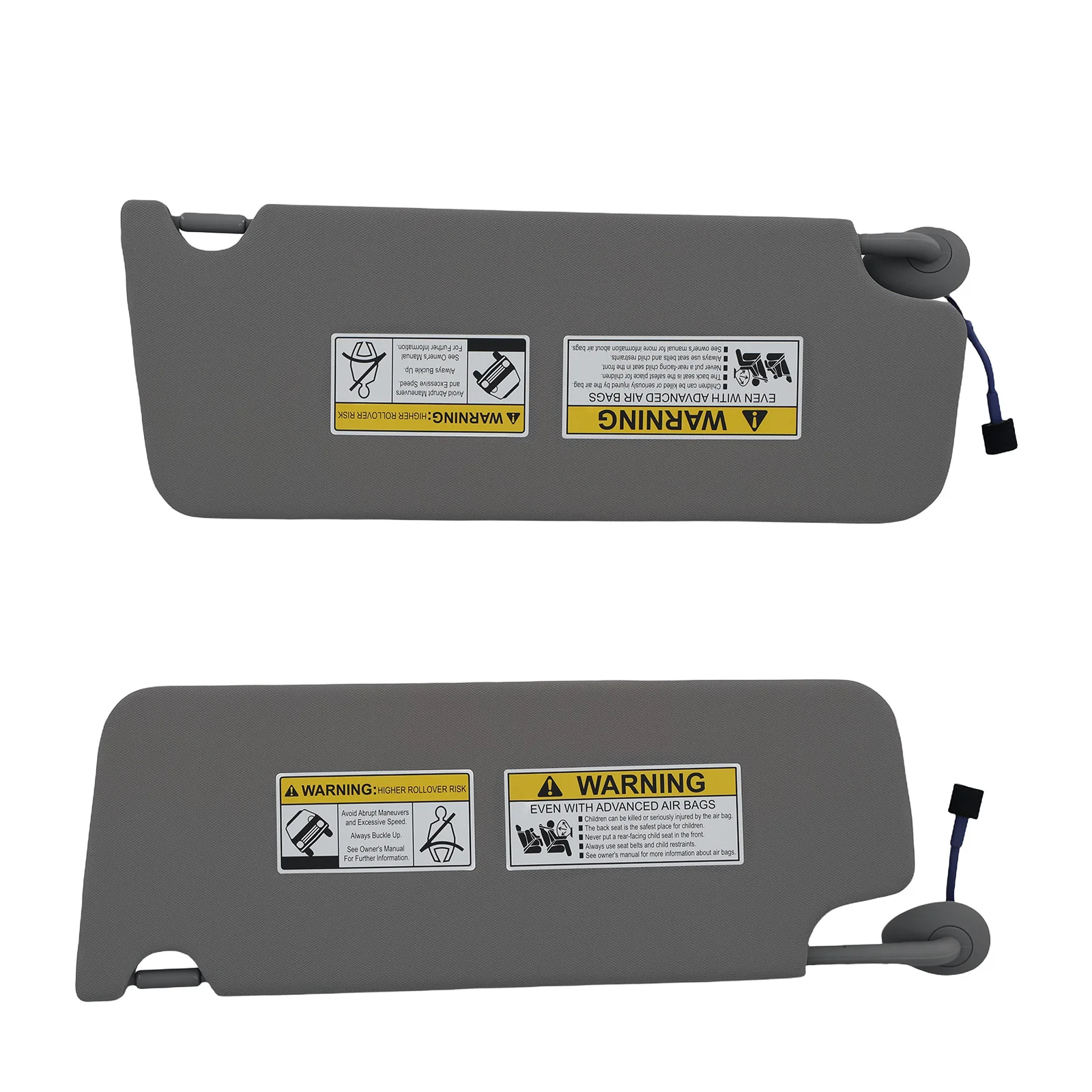 

Левый и правый солнцезащитные козырьки для Honda Pilot 2017-2021, серая ткань, артикул 83230TG7A12ZB