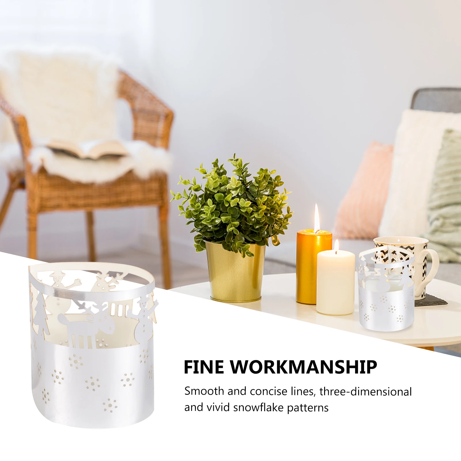 

50 pcs Snowflake Paper Lampshade 3D Design For Christmas Party Home Decor Light Decoration Paper Lamp Shade