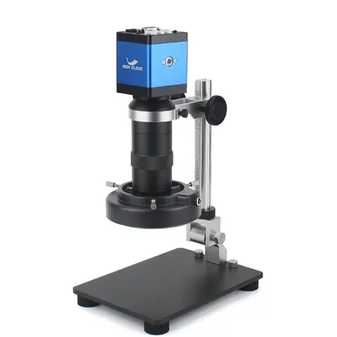 1080P HDMI VGA Dual Output Digital Video Monocular Microscope Camera Storag130X Zoom C-Mount Lens Phone Soldering Repair Tools
