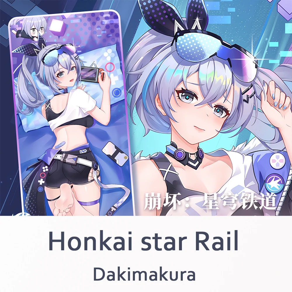 

Honkai star Rail Silver Wolf Dakimakura 2WAY Hugging Body Pillow Case Anime Otaku Pillow Cushion Cover Xmas Gifts