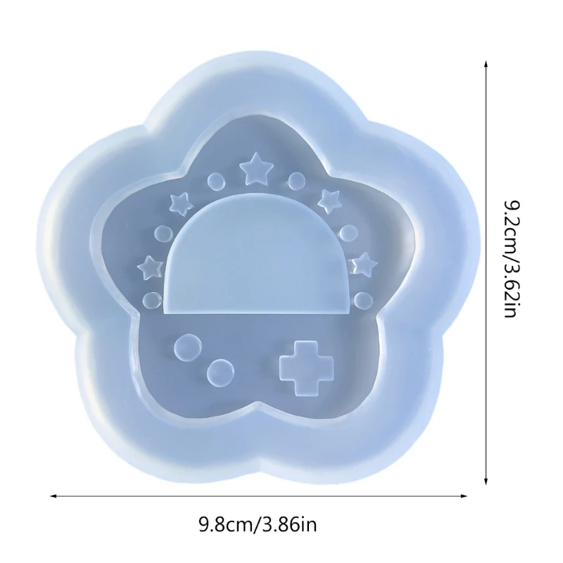 Resin Shaker Molds Silicone Resin Casting Molds Epoxy Quicksand Molds for DIY Pendant Charms Jewelry Making Accessories