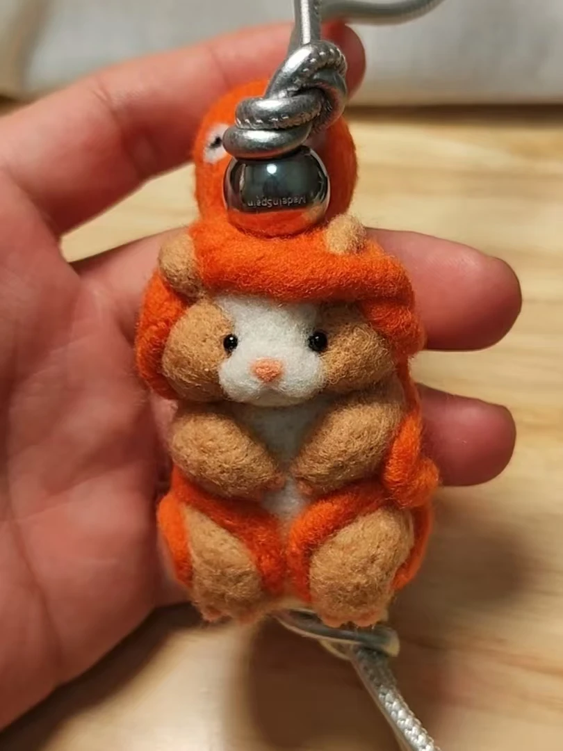 anan手作りバッグ用吊り下げ飾り、ロキシーホームバッグに最適、鹿、羊、キツネ、パンダ、ホグウィードデザイン、手作りアクセサリー