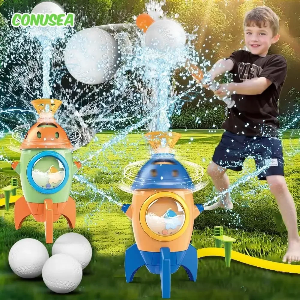 물 장난감 플라잉 워터 제트 스프레이 회전 스프링클러 어린이 물 튀는 아기 뒷마당 해변 수영장 야외 게임 파티 어린이 장난감