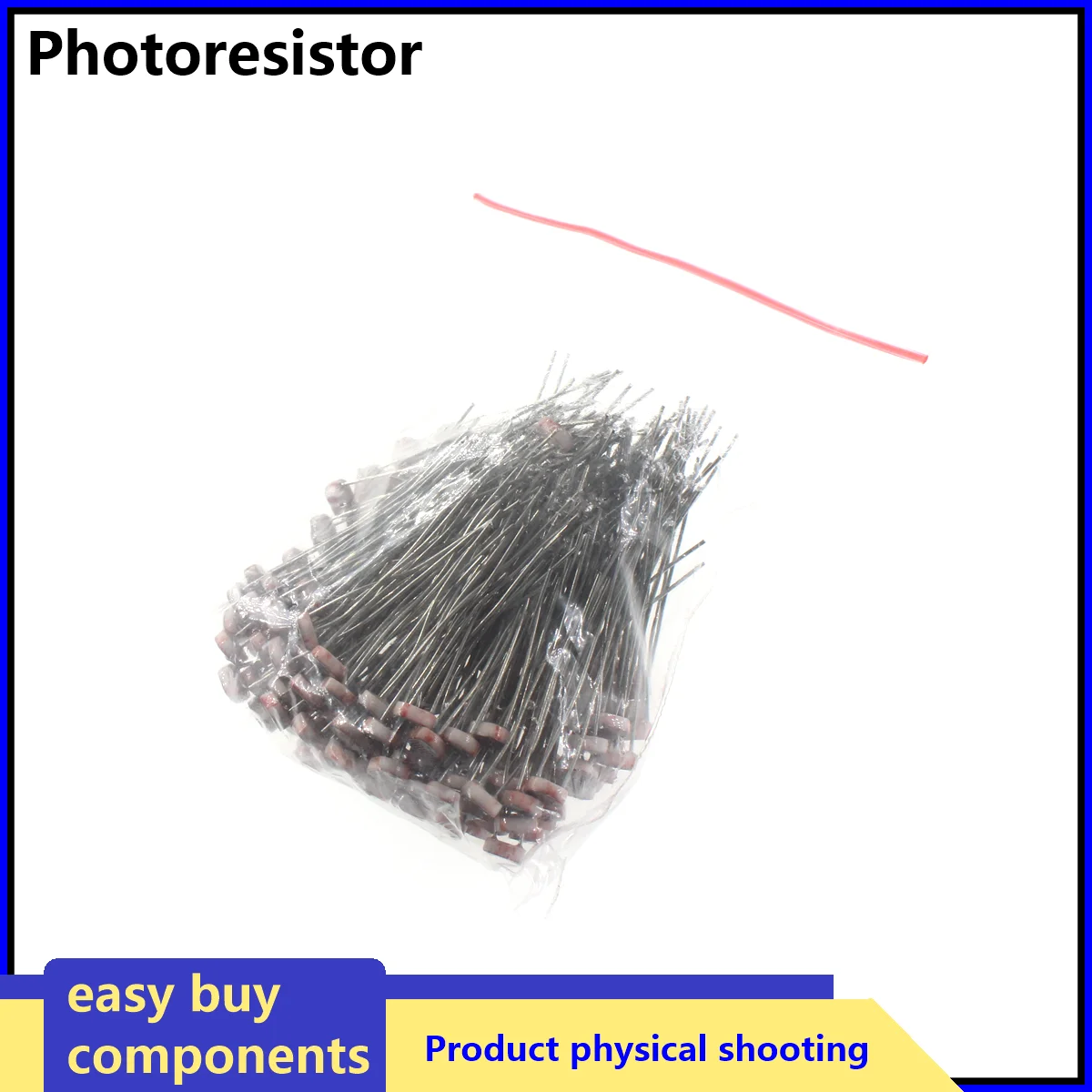 20PCS GL5506 GL5516 GL5528 GL5537 GL5539 GL5549 5mm Photoresistor Light-dependent Resistor LDR Light Detection Switch Sensor